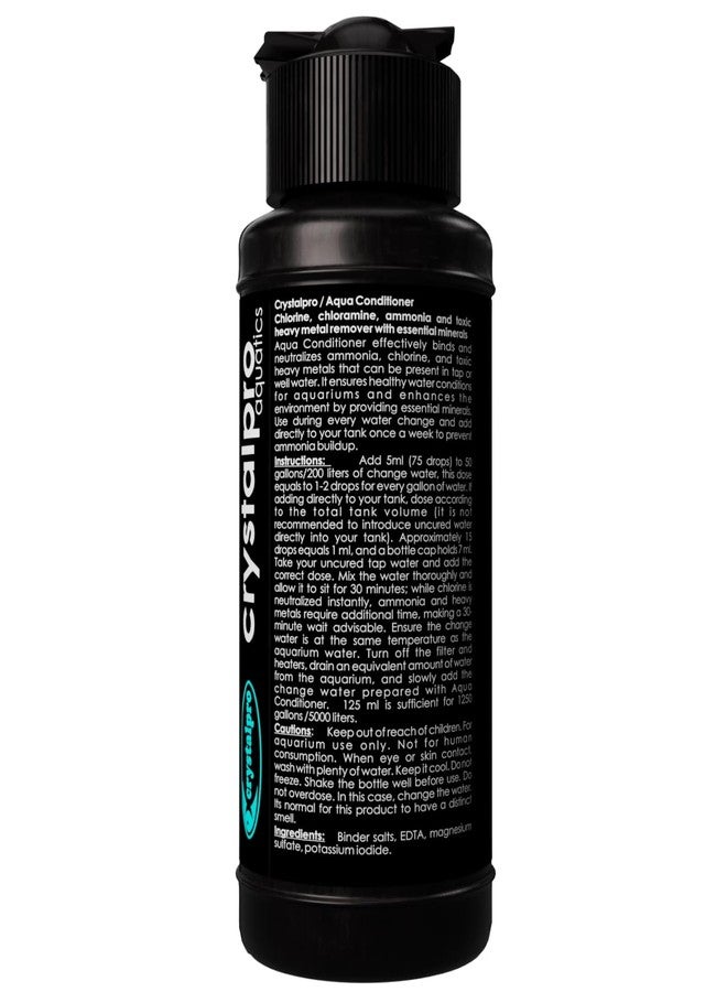 Crystalpro Aqua Conditioner - Treats 1250 Gallons - Aquarium Water Conditioner - Neutralizes Chlorine and Ammonia 4.2 Oz - Image 4